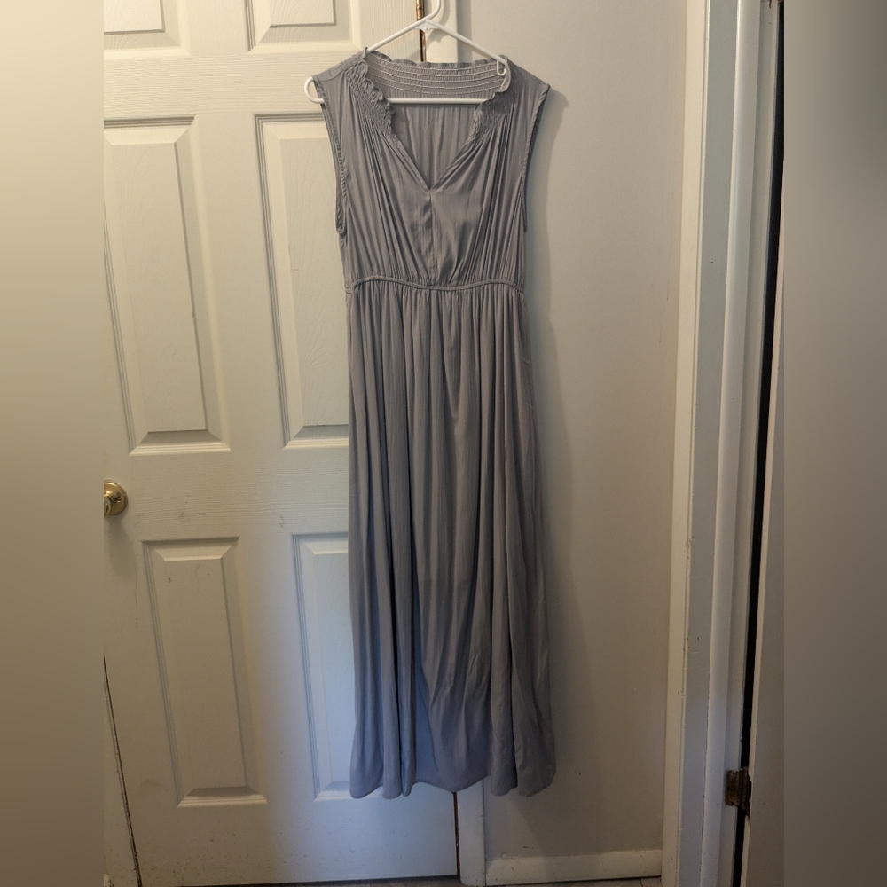 Boho Style Heather Amethyst Maxi Dress